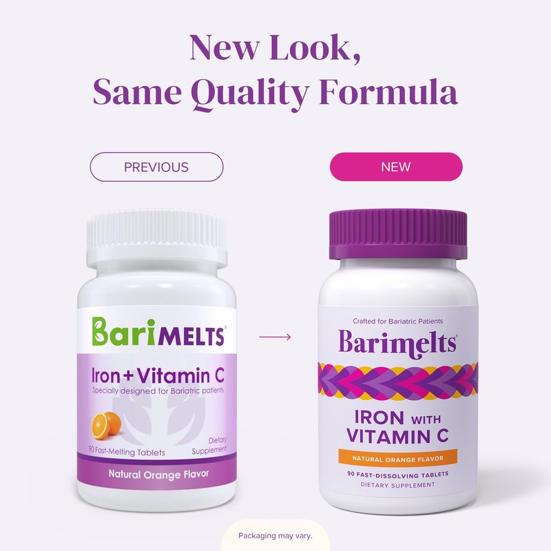 Barimelts Iron with Vitamin C - 90 Fast-Dissolving Sugar-Free Tablets for Women gallery