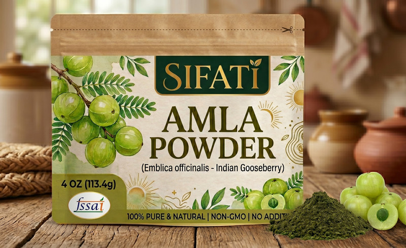 Organic Raw Amla Powder, Wild Amla Berries , Indian Gooseberry, Ayurved 4Oz