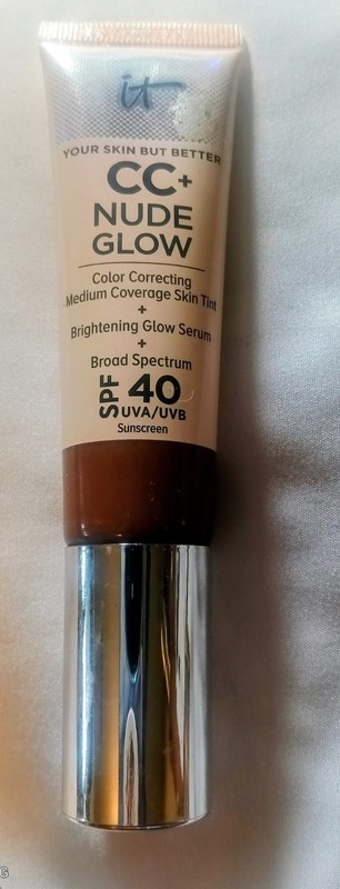 IT COSMETICS CC+ NUDE GLOW MEDIUM COVERAGE SKIN TINT SPF 40 DEEP 1.08 OZ