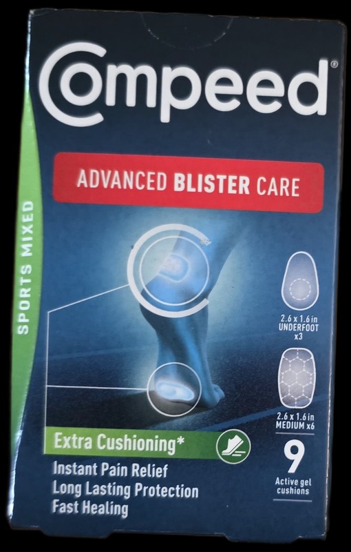 Compeed Advanced Blister Care Sports Mixed Hydrocolloid Gel Cushions New