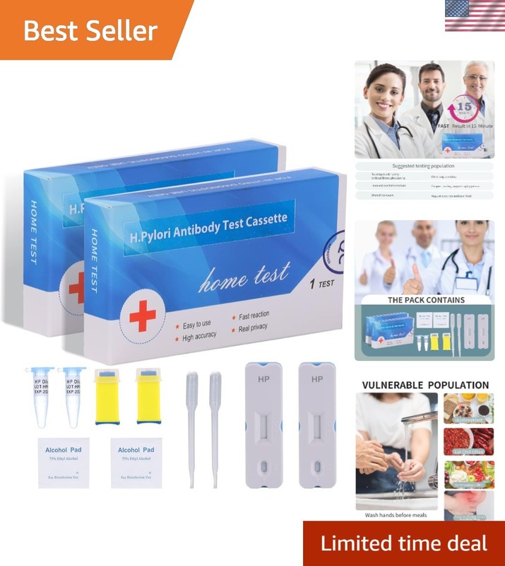 H. Pylori，Helicobacter Pylori Detection 2 kit, 10-15 Minutes of Quick Home T…