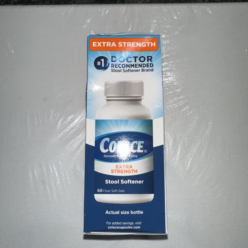 Colace Extra Strength Stool Softener 250 mg 60 Gels Ex 2026 “FREESHIP ⭐️