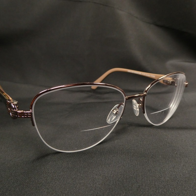 Kirkland Signature Rose Metal Half-Rim Eyeglasses FRAMES – Columbia 53-17-130