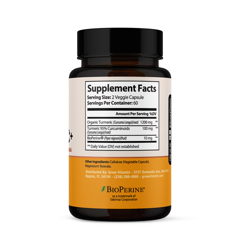 Turmeric Curcumin with Bioperine 2600mg High Absorption Triple Strength Capsules gallery