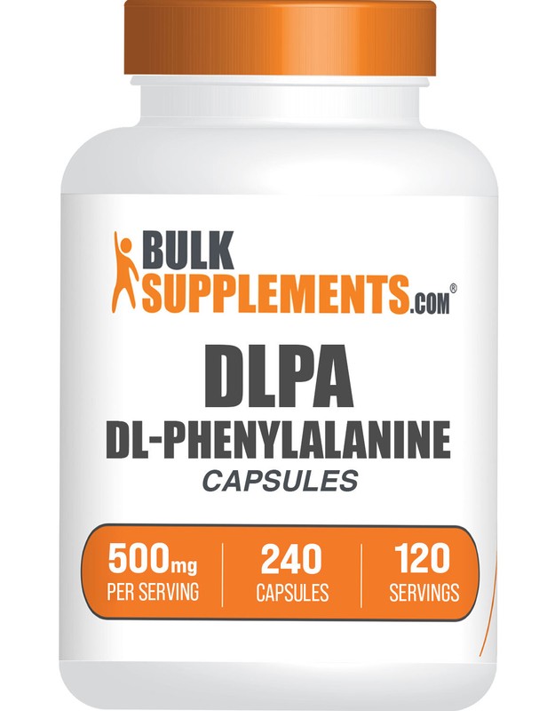BulkSupplements DL-Phenylalanine 240 Capsules – DLPA Supplement – 500mg Servings