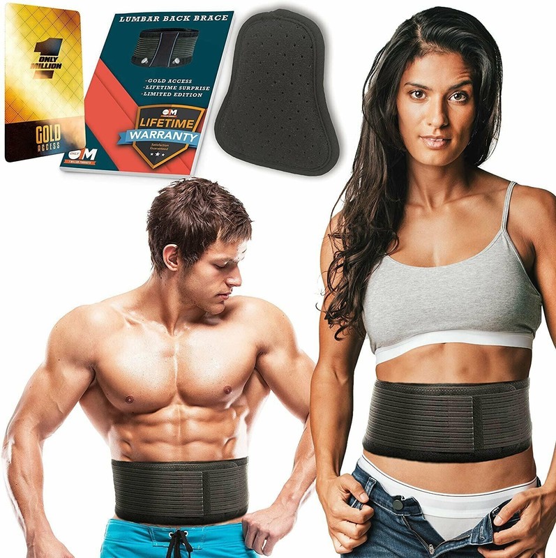 Only1MILLION Size M – Lumbar Support Brace with Detachable Pad – Orthopedic