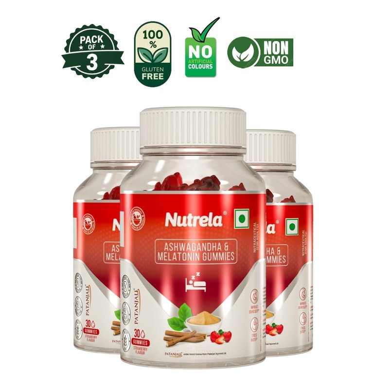 NUTR.ELA Ashwagandha Melatonin Sleep Gummies 30 Pack 3