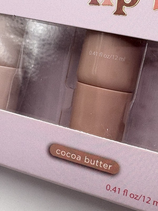Nicole Miller New York Nourishing Lip Butter 4pk Vanilla Bean,Cocoa Butter,Plum gallery