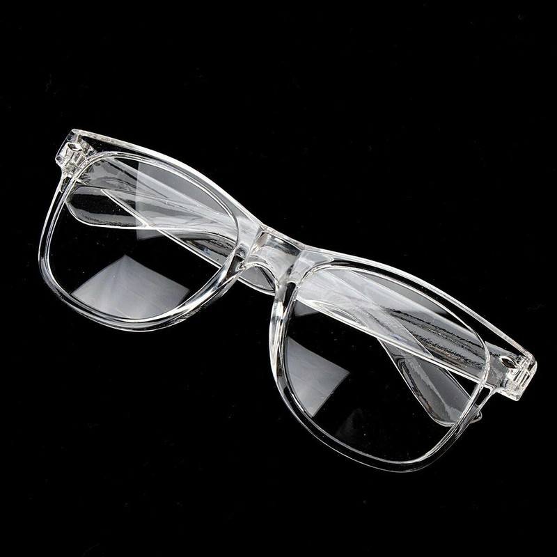 White Crystal Clear Translucent Square Celebrity Diva Frames Eye Glasses 8759 IT