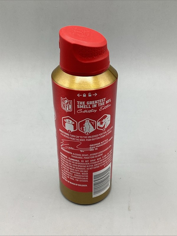 NEW Old Spice Body Spray NFL George Kittle Sea Tides Aluminum Free 5.1 oz gallery
