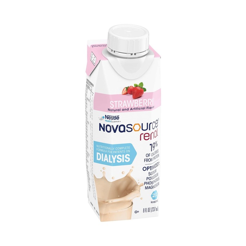 Nestle Novasource Renal Nutritionally Complete Formula Strawberry 8 oz Carton... gallery