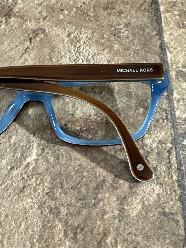 Michael Kors MK257 235 Brown Teal Eyeglasses Frame Full Rim 52-17-135-35mm G17 gallery