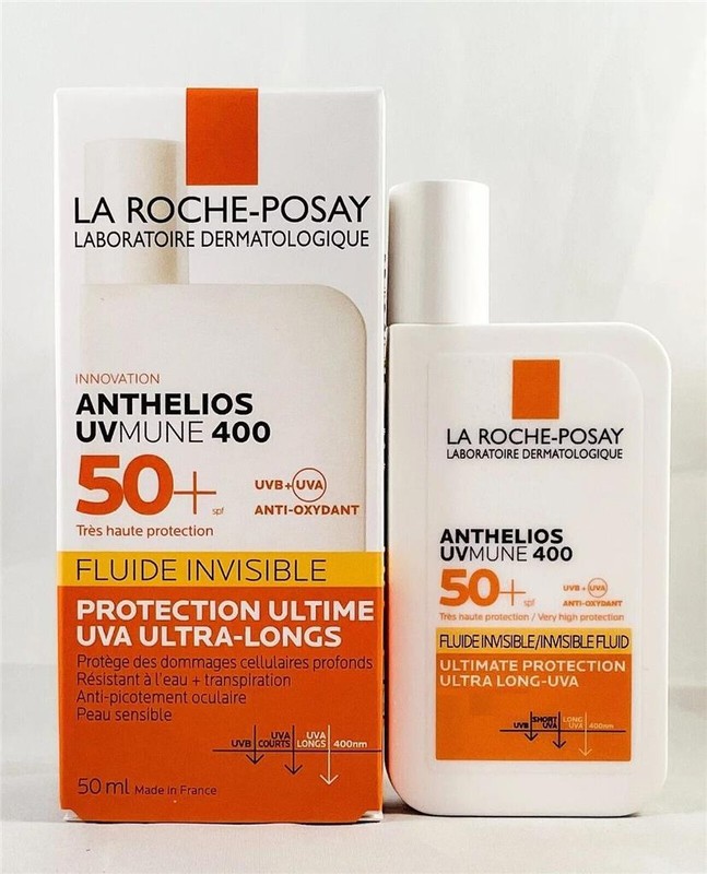 Ia Roche Posay AntheIios UVmune 400 lnvisible FIuid SPF50+ 50mI EXP 08/2026