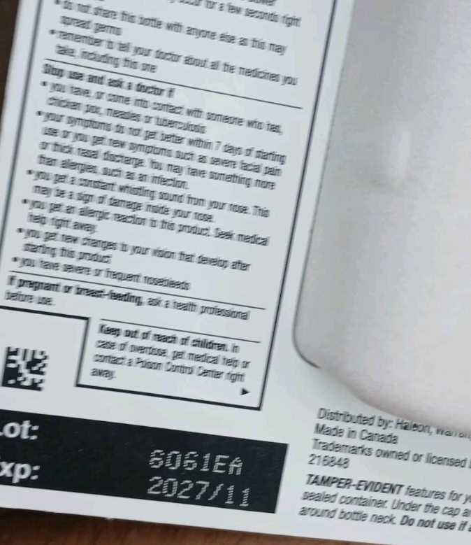Flonase Allergy Relief Nasal Spray 144 x 3 Sprays 0.62floz 24 Hour EXP 11/2027+ gallery