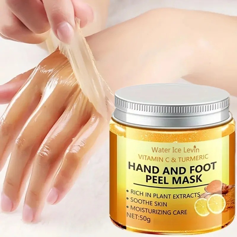 Vitamin C Turmeric Hand Wax Mask for Hands Feet Skin Brightening Smoothing