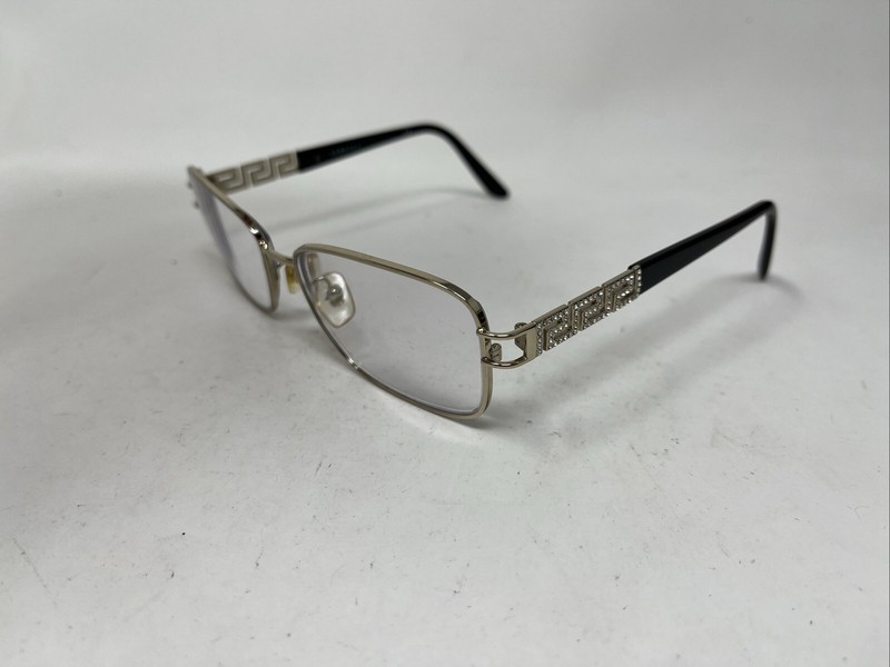 VERSACE MOD 1229-B 1252 55-16-140 GOLD BLACK EYEGLASSES VY28 gallery