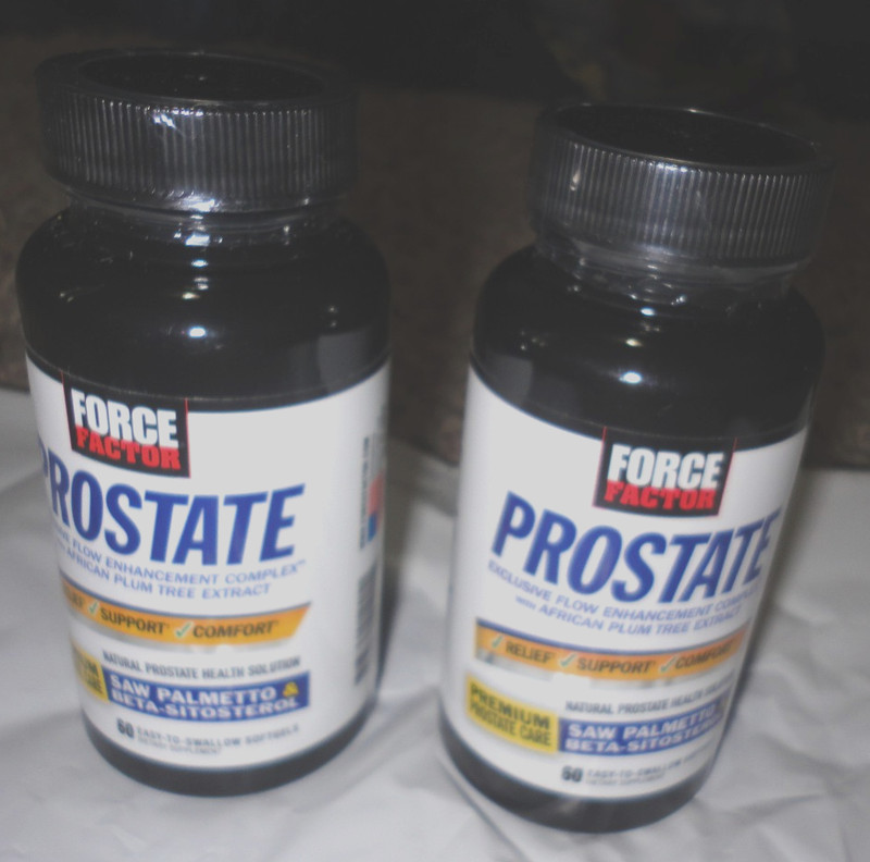 LOT Of 2 FORCE FACTOR PROSTATE 60 SOFTGELS 120 TOTAL 2 PACK~ Exp 11/2027-7/2028