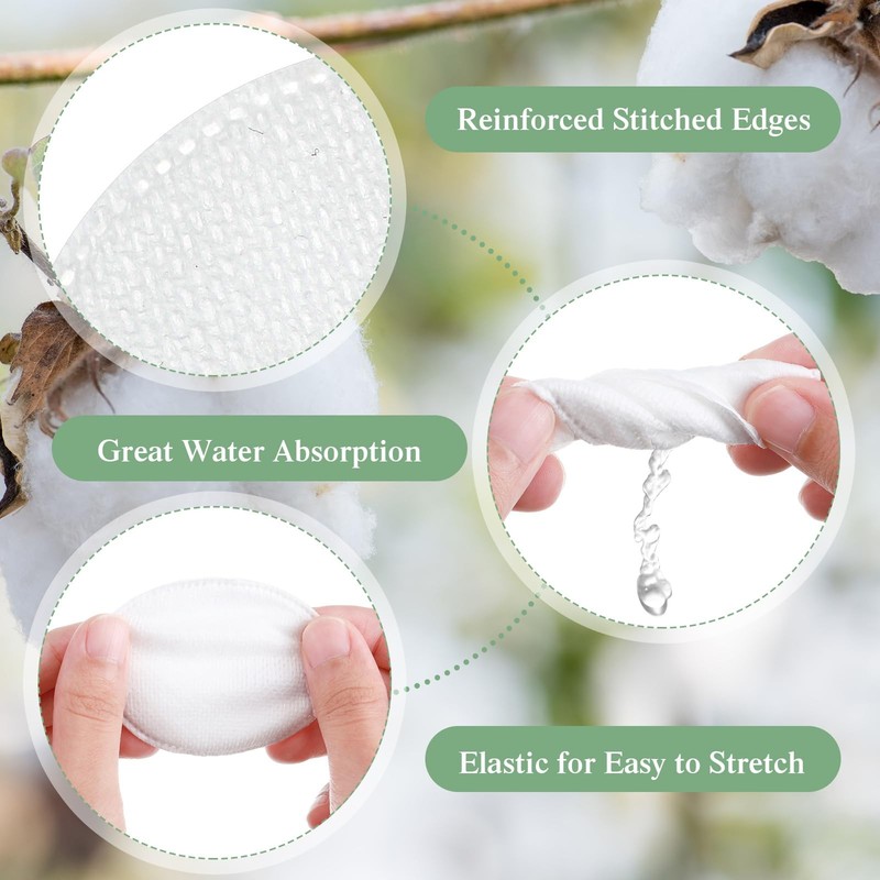 1000 PCS Cotton Rounds Bulk Exfoliating Face Makeup Remover Facial Toner Pads gallery