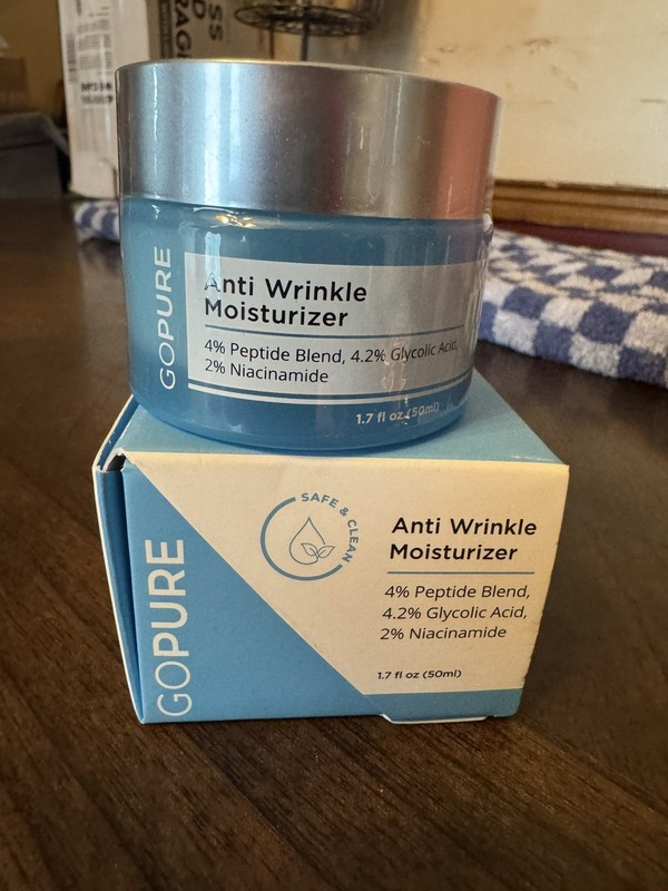 GoPure Beauty Anti Wrinkle Moisturizer w/ Peptide Blend 1.7 fl oz(50ml)