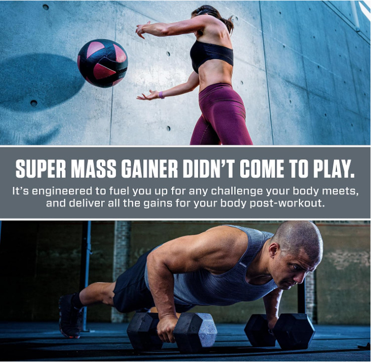 Dymatize Super Mass Gainer, Rich Chocolate, 52g Protein, 8 Servings gallery