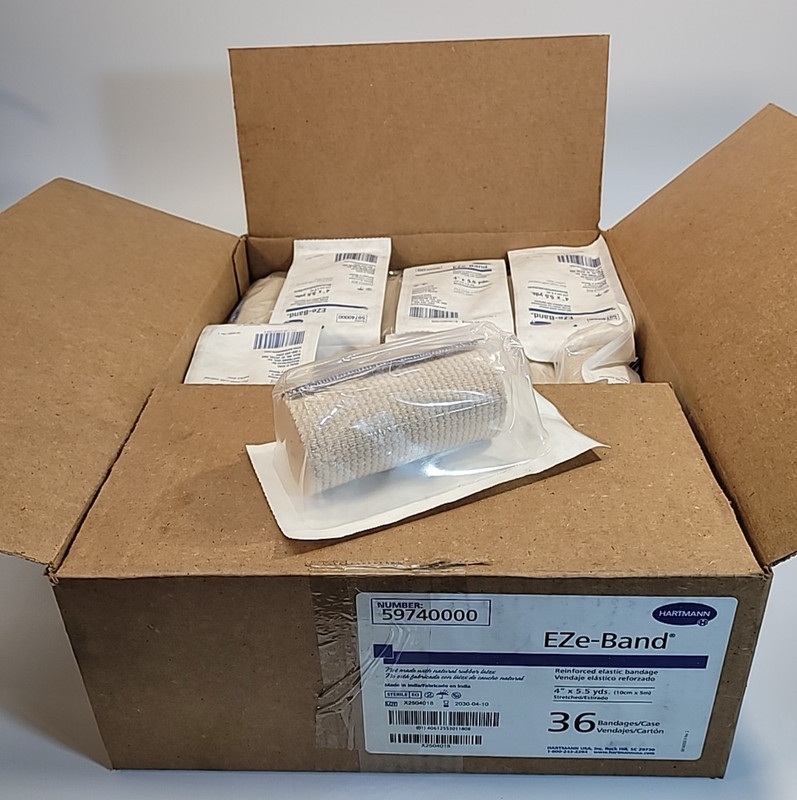 EZE-BAND STERILE 4″x 5.5 yds Bulky Gauze Bandage Hartmann *36 Rolls Exp: 04/2030