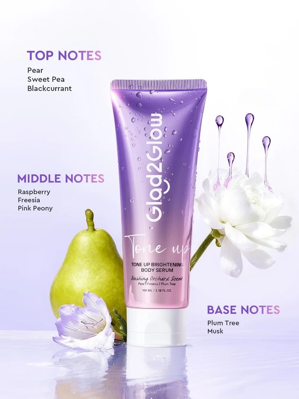 Glad2Glow Tone Up Brightening Body Serum Instant Hydrating Glow Gel 100ml