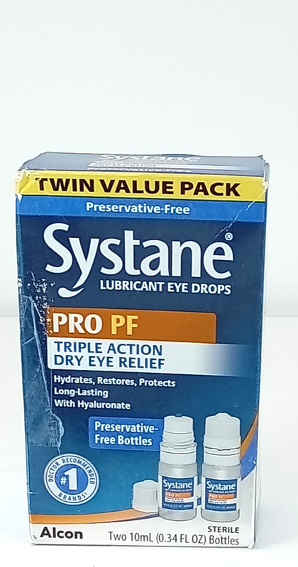 🔥✅ Systane PRO PF Triple Action Dry Eye Relief Twin Pack BB DATE AUG 2026+