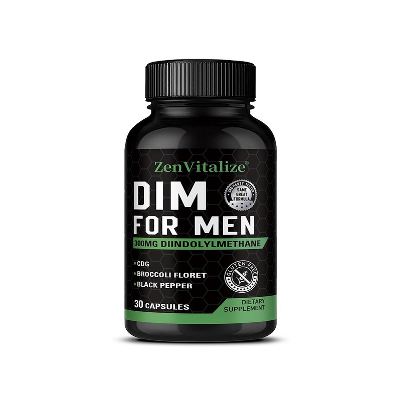 DIM (Diindolylmethane)300mg,30/60/120 Capsules with Black Pepper Healthy Formula