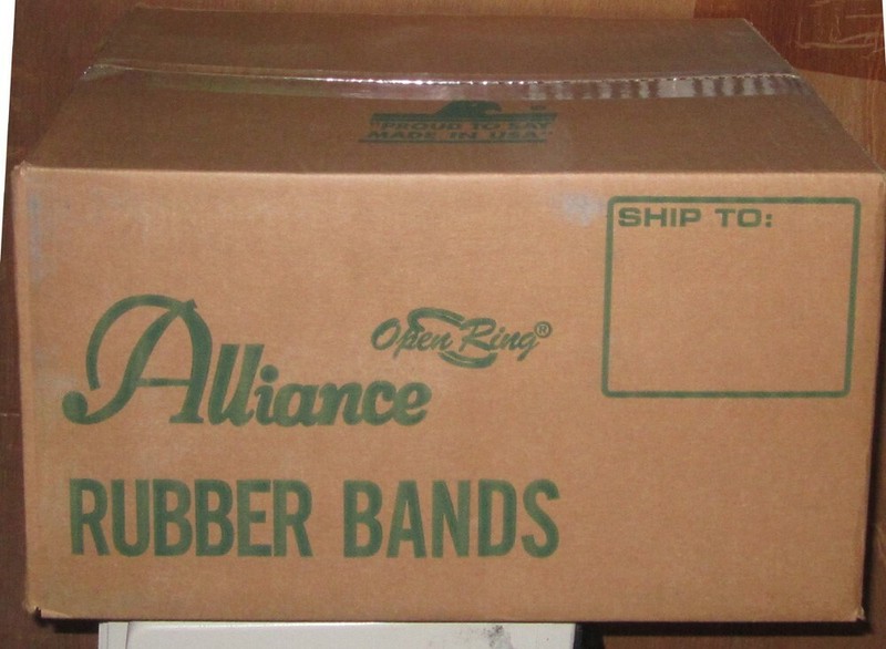 Alliance Rubber Band Sterling Size 8 Ponytail Light Blue 1 lb Made in USA