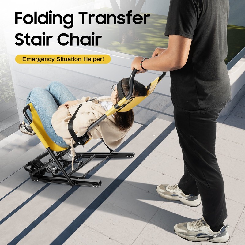 Portable Foldable Stair Lift Chair Elevator Stair Lifting Climbing Wheelchair