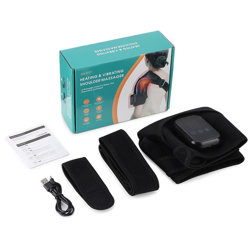 Cordless Shoulder Massager Pain Relief with 3 Vibration Modes, 3 Heating Levels gallery
