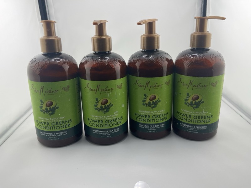 Shea Moisture Power Greens Conditioner 13 fl oz Moringa & Avocado. Pack of 4