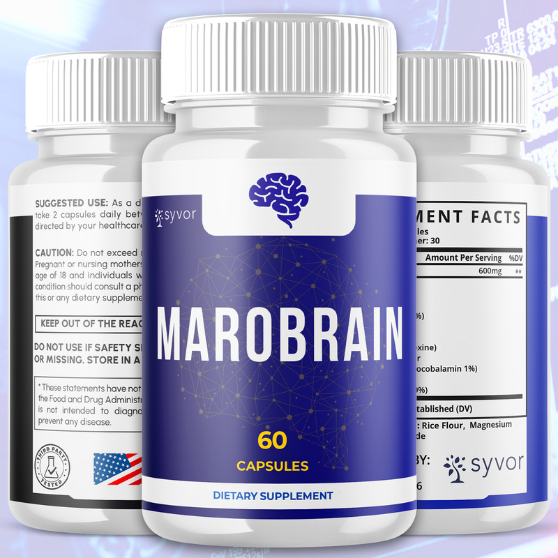 (5 Pack) Marobrain Nootropic Natural Formula Brain Supplement, Maro Brain 300Ct gallery