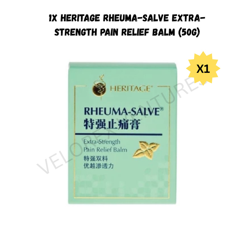 1 X Heritage Rheuma-Salve Extra-Strength Pain Relief Balm – 50g