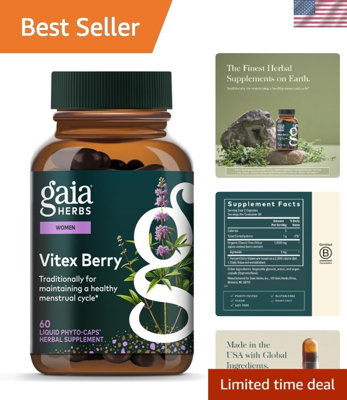 Traditionally Sourced Vitex Berry – Natural Hormone Balance for Women, 60 Count