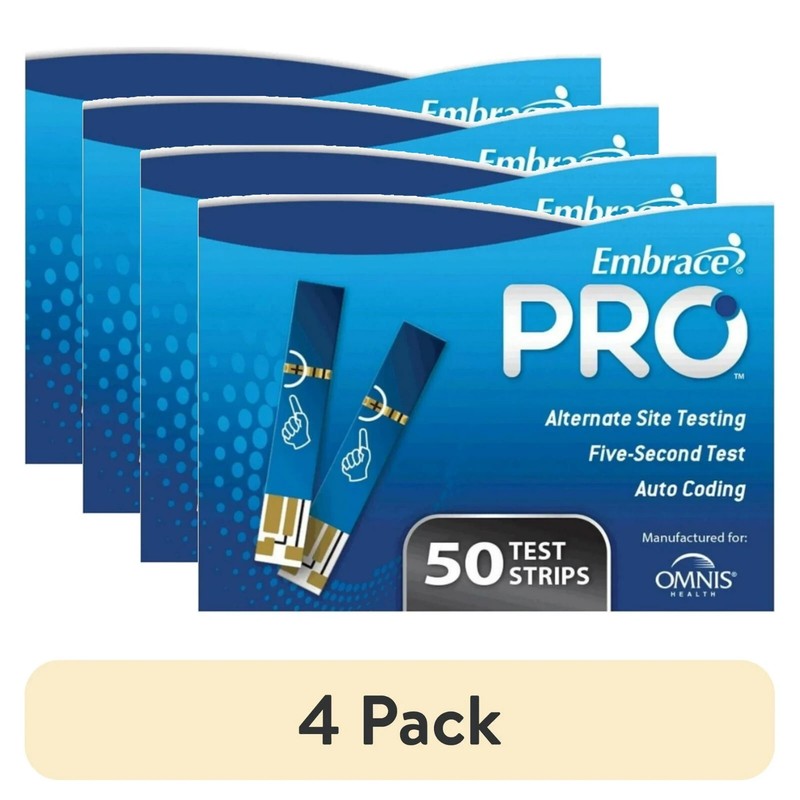 Embrace Pro Blood Glucose 200 Test Strips Exp: 04/15/2026