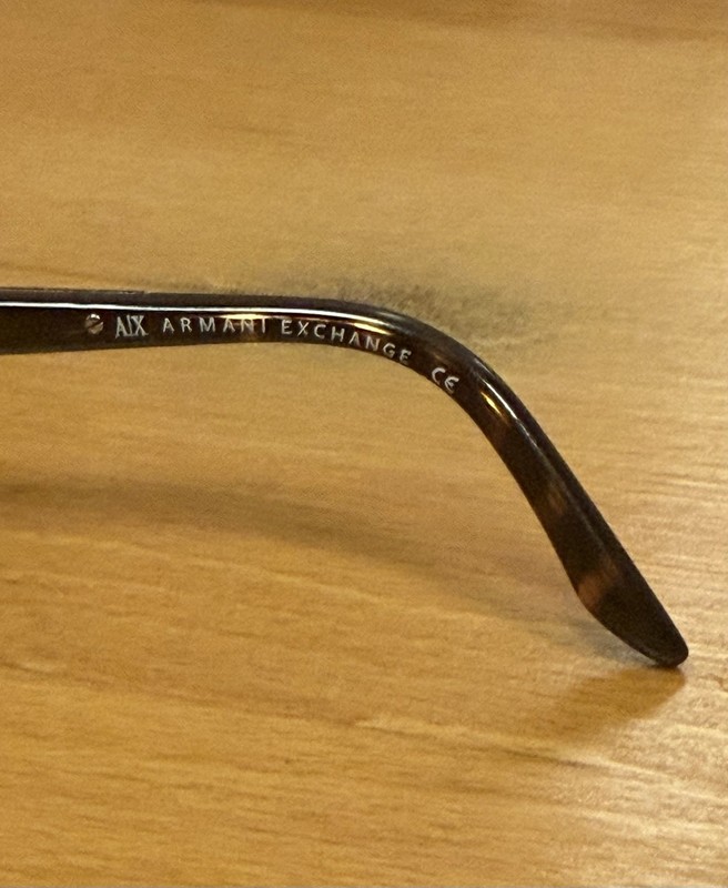 Armani Exchange Tortoise Shell Eyeglasses Frame Model AX13 V0133Cold Glaze Only gallery