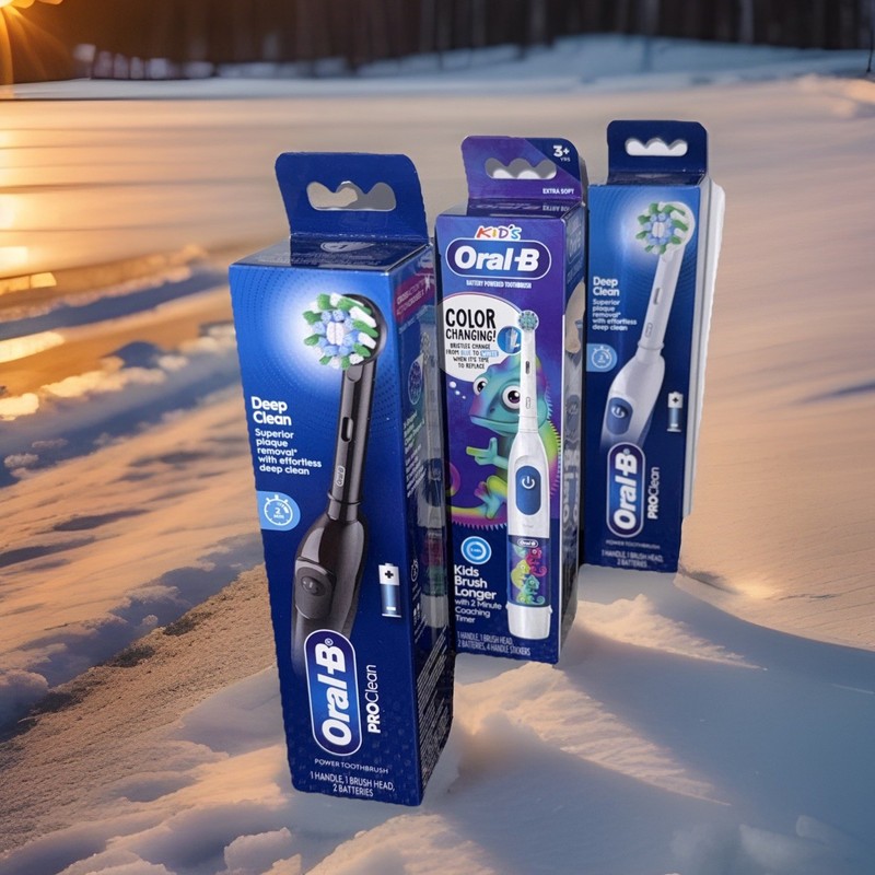 Oral-B PROClean Deep Clean Electric Toothbrush Family Pack For Mom Dad & Kid-NIB gallery