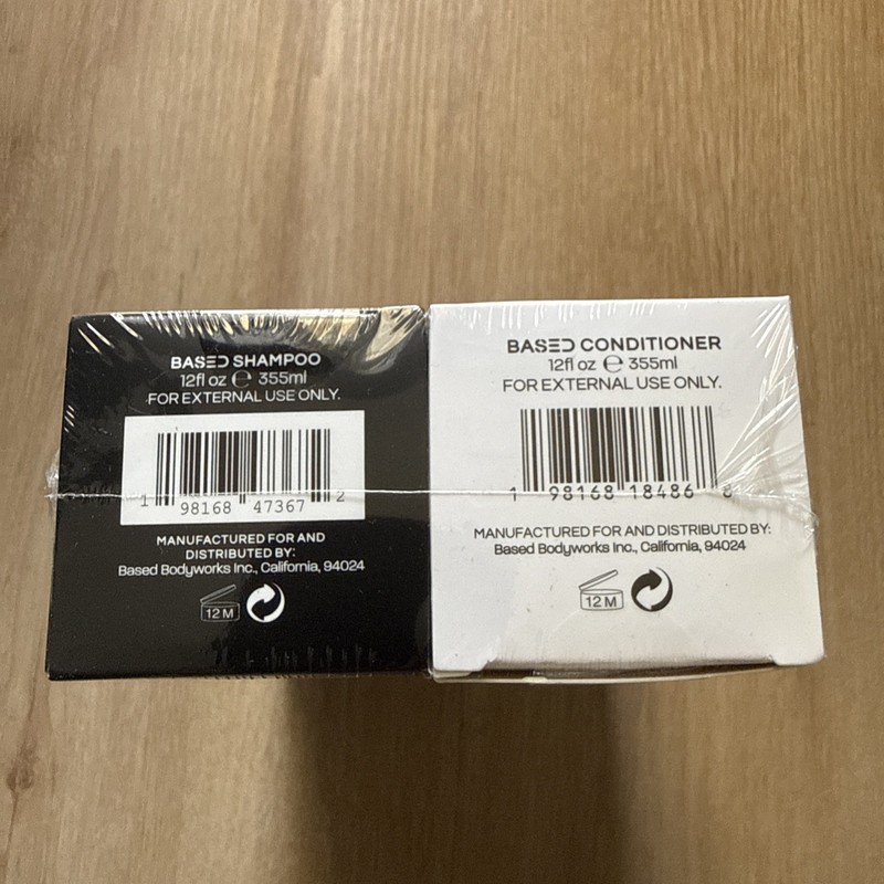 BASED Shower Duo | Shampoo + Conditioner | Deep Clean, Hydrates, Soothes Scalp, gallery
