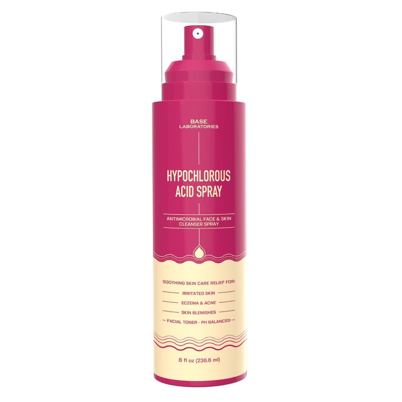 Base Labs Hypochlorous Acid Spray 8oz Skin Face Acne Eczema Relief HOCl