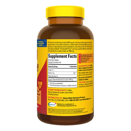 2-Pack Nature Made CholestOFF Plus, 210 Softgels gallery