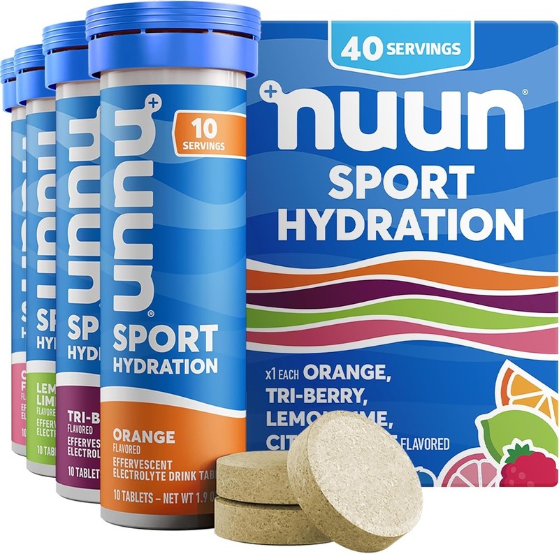 Portable Sport Electrolyte Tablets - 1g Sugar, Mixed Flavors, 40 Servings Pack gallery