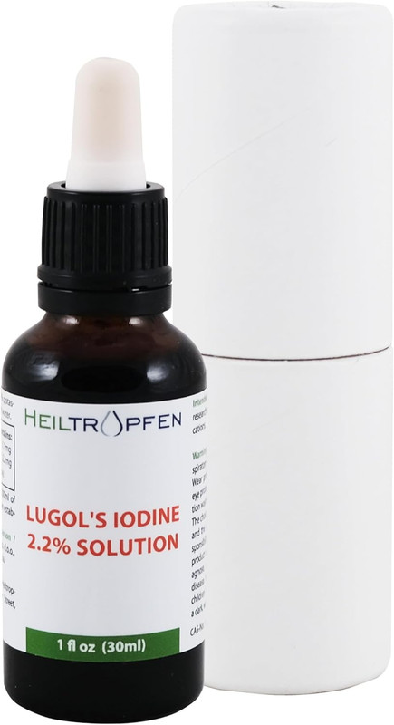 2.2% Lugol’s Iodine Solution 1oz, Pharmaceutical Grade Iodine & Potassium Iodide