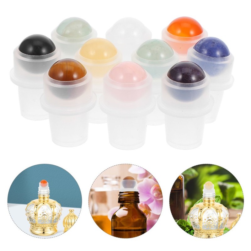 10pcs Roller Ball Inserts Essential Oil Bottles Tops Applicator With Balls gallery