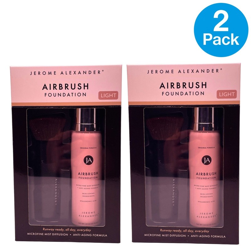 erome Alexander Airbrush Foundation Light 1.8oz 2 Pack New