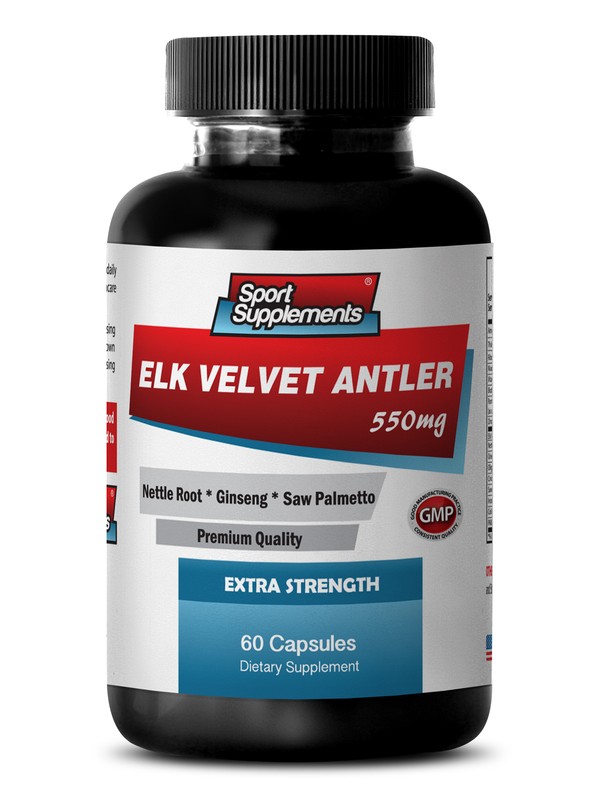 Immunity Booster Supplements – Elk Velvet Antler 550mg – Ginseng Root Extract 1B
