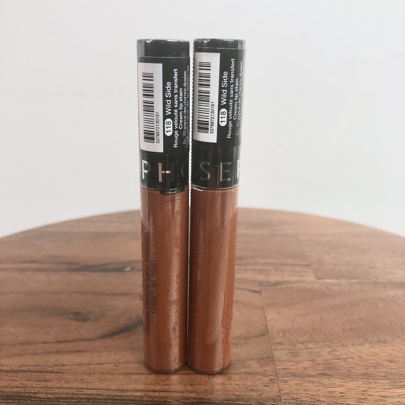 Sephora Collection Cream Lip Stain Liquid Lipstick 118 Wild Side Sealed Lot Of 2