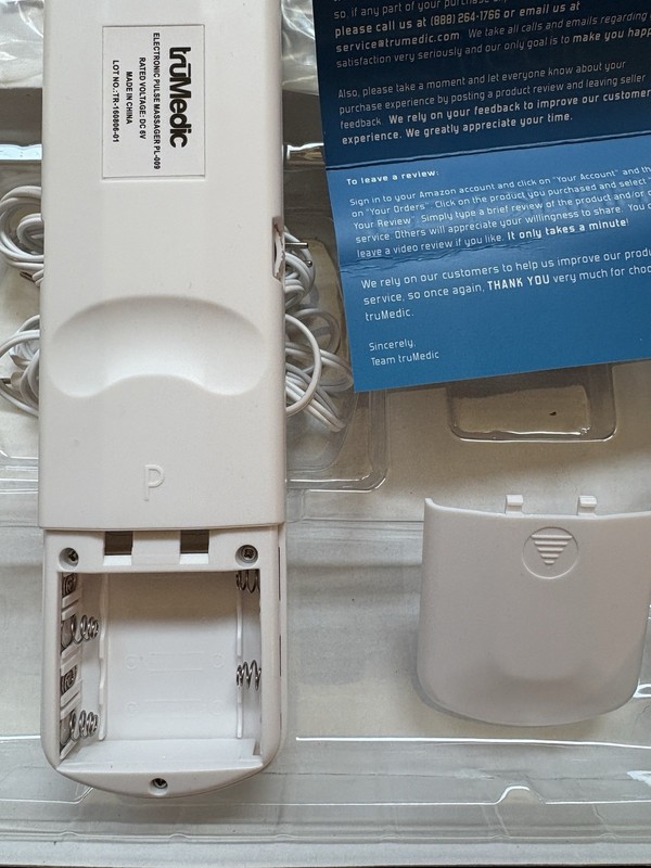 truMedic PL-009 TENS Unit Electronic Pulse Massager Pain Relief Complete In Box gallery