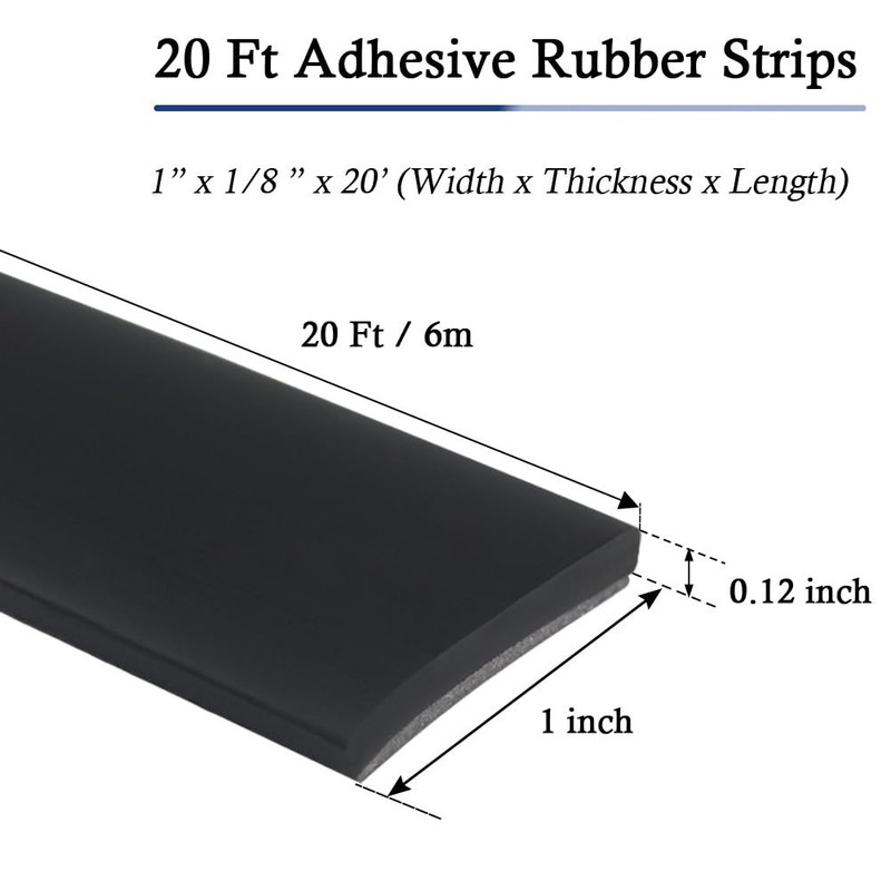 Flexible Neoprene Sheet - Adhesive Backing 20 Feet gallery