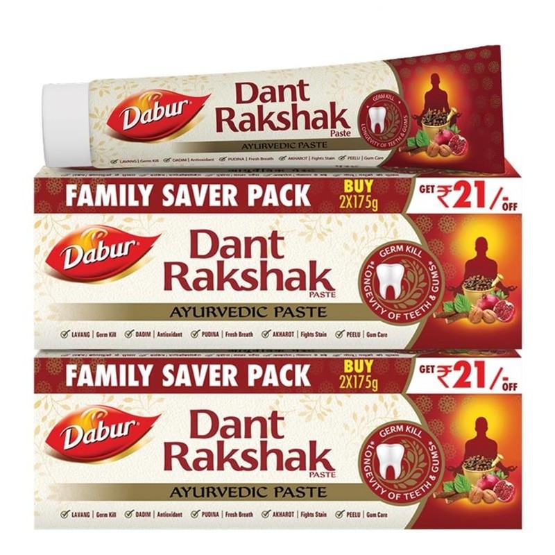 Dabur Dant Rakshak Ayurvedic Toothpaste – 700g (175g x 4)